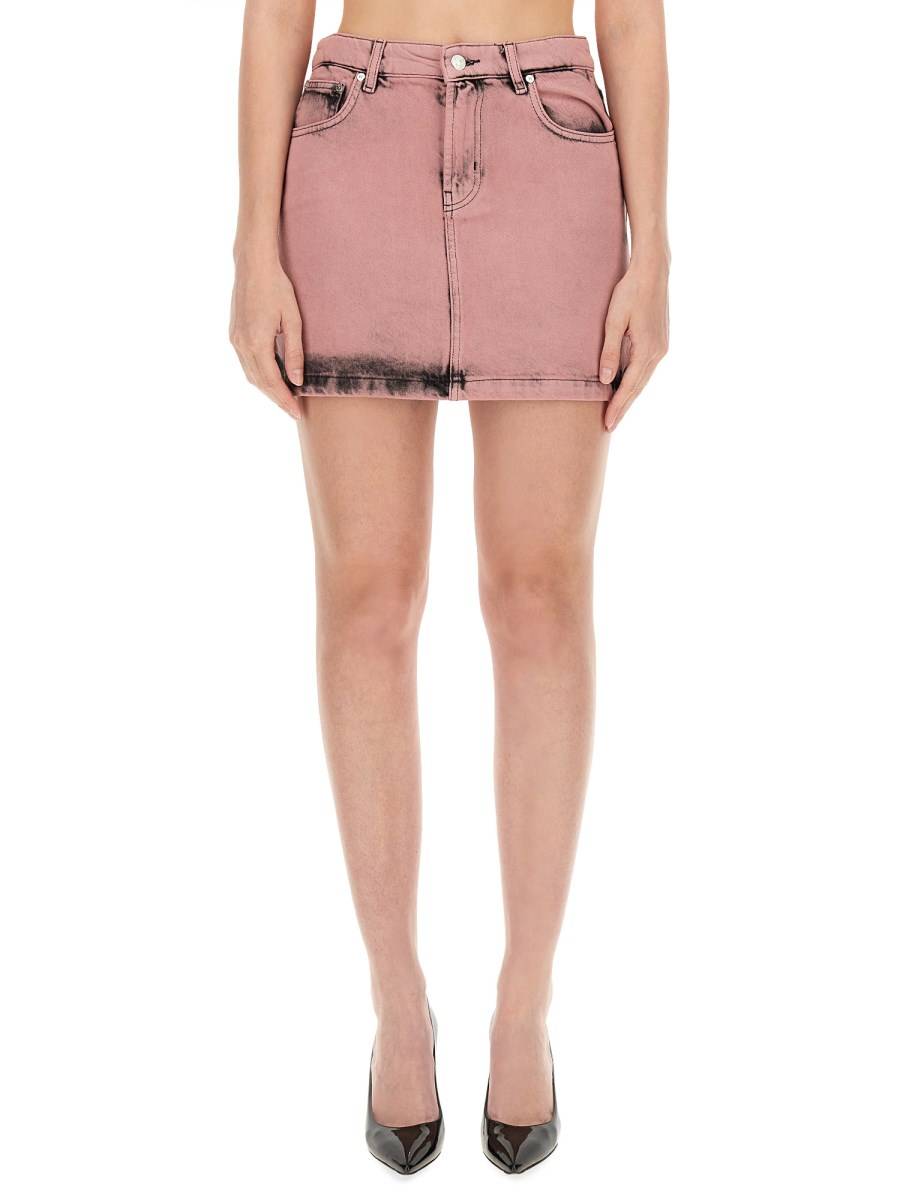MOSCHINO JEANS GONNA MINI IN DENIM