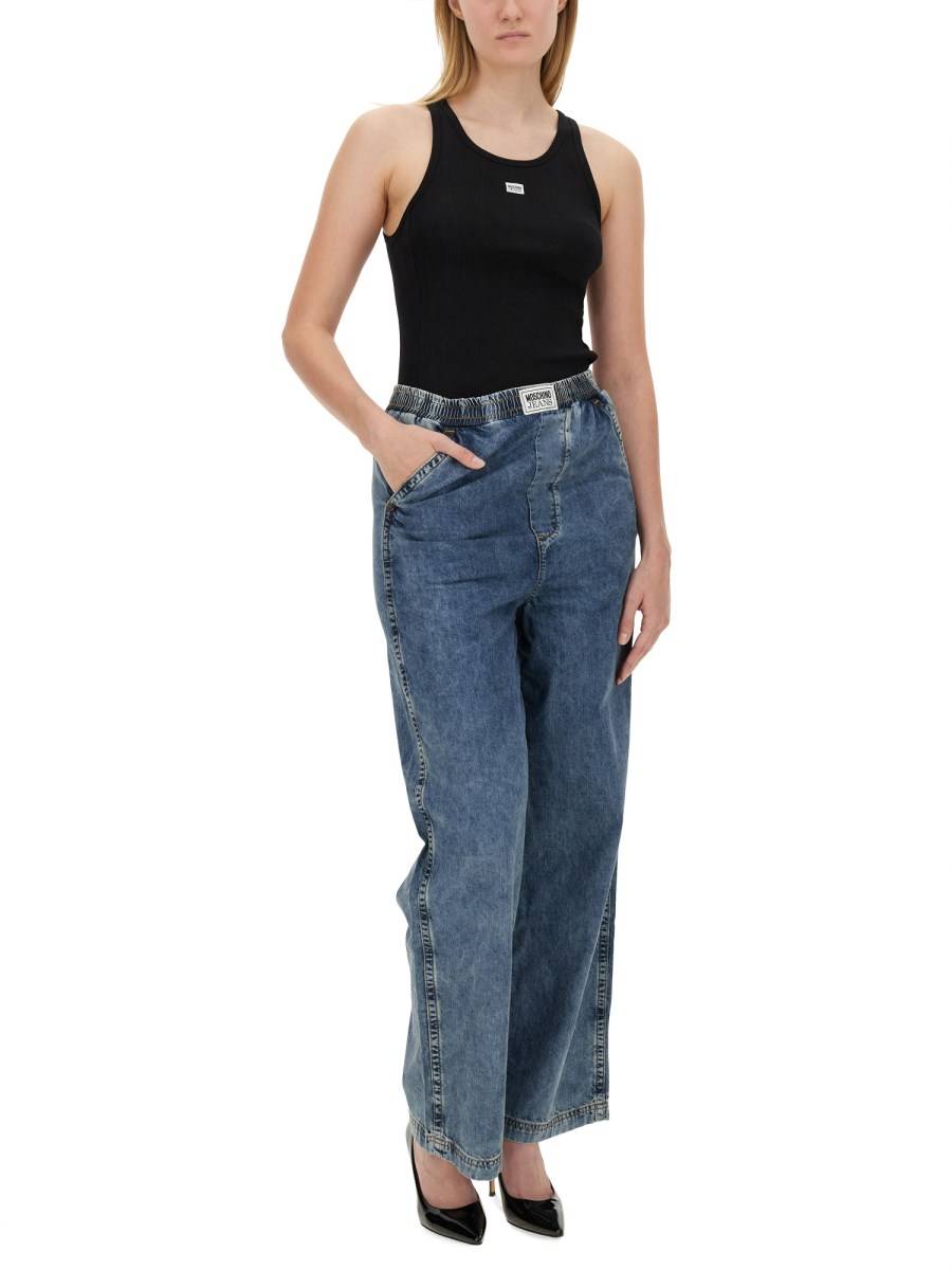 MOSCHINO JEANS JEANS WIDE LEG
