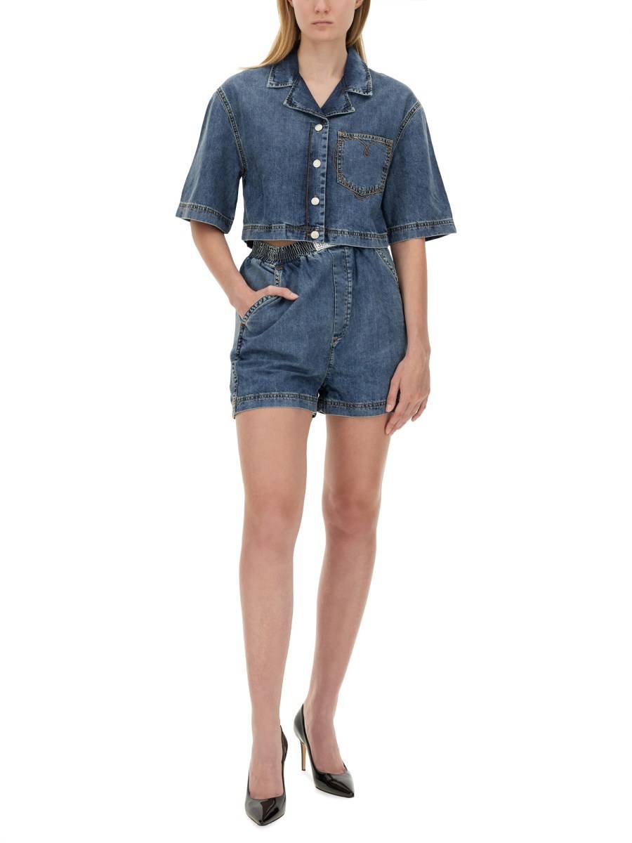 MOSCHINO JEANS SHORTS IN DENIM
