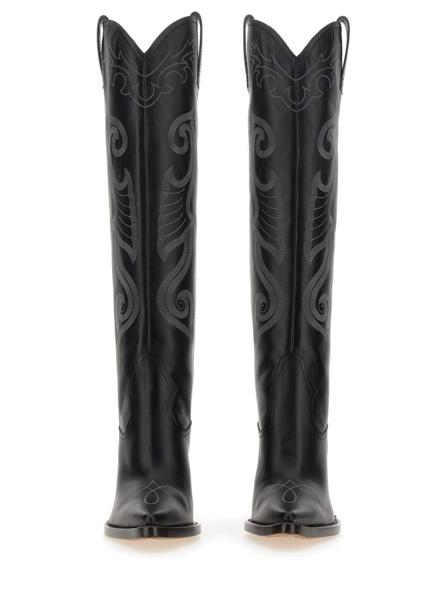MOSCHINO JEANS STIVALE TEXANO IN PELLE