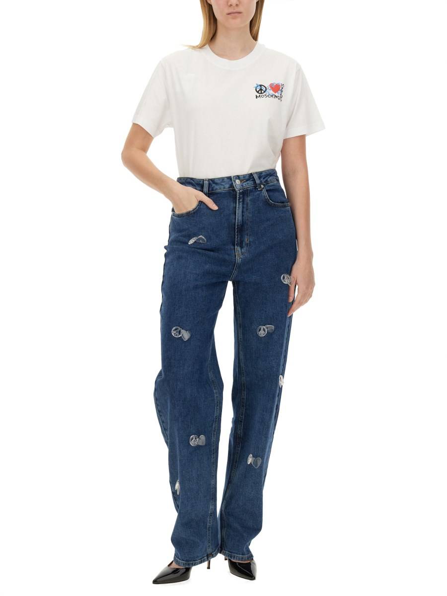 MOSCHINO JEANS T-SHIRT CON LOGO