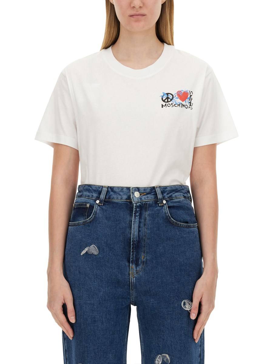 MOSCHINO JEANS T-SHIRT CON LOGO