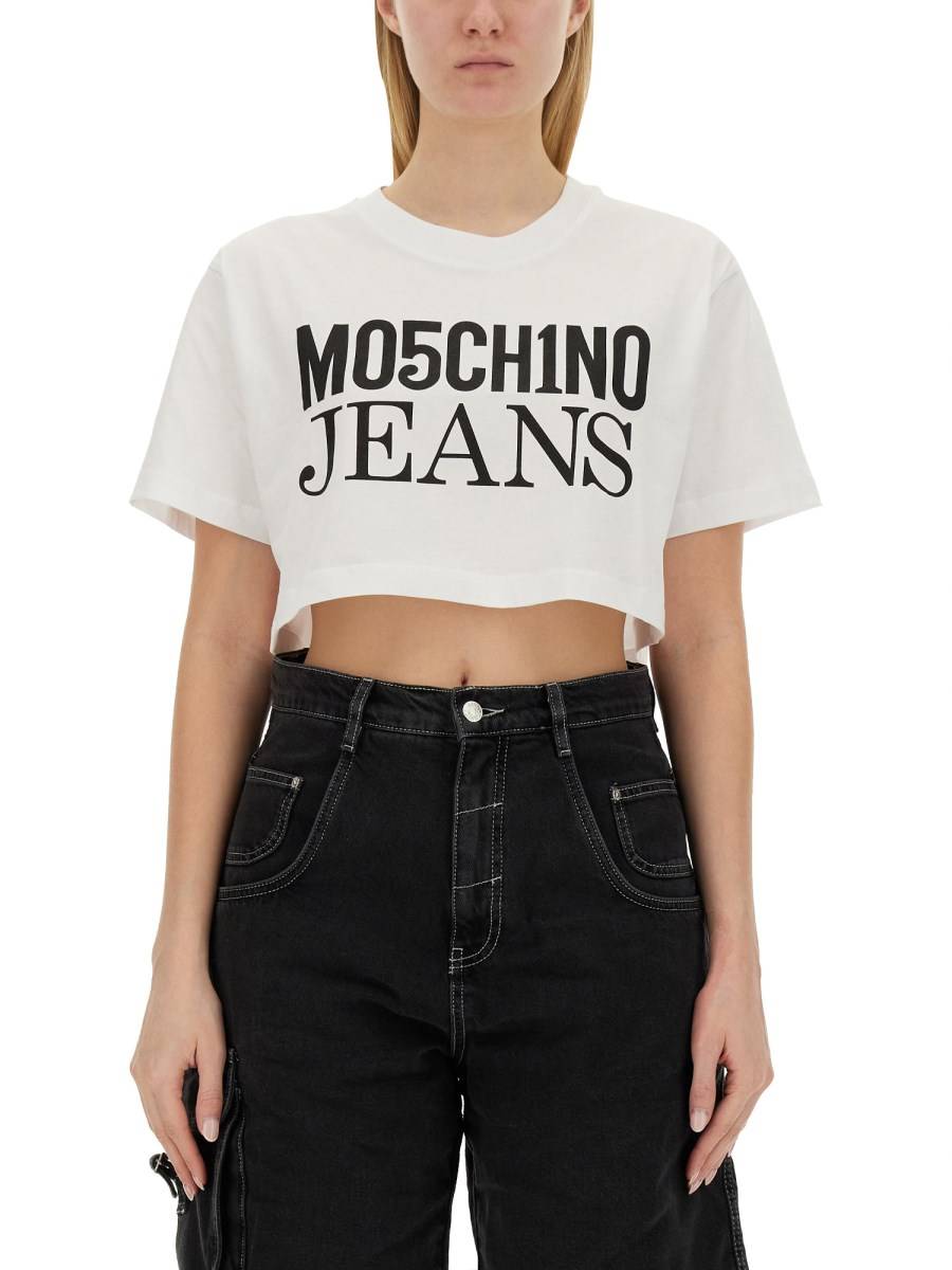 MOSCHINO JEANS T-SHIRT CROPPED