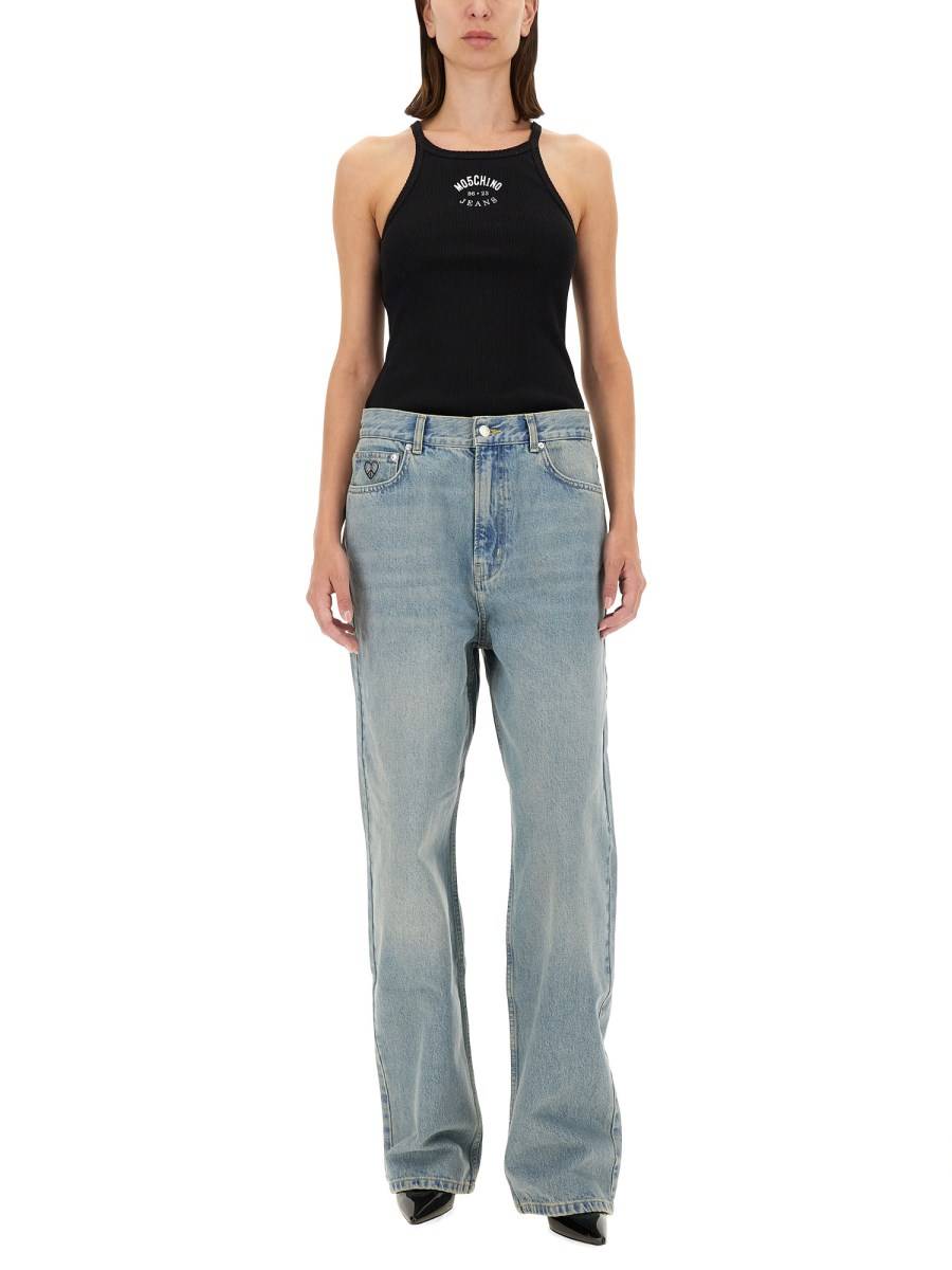 MOSCHINO JEANS TANK TOP CON LOGO