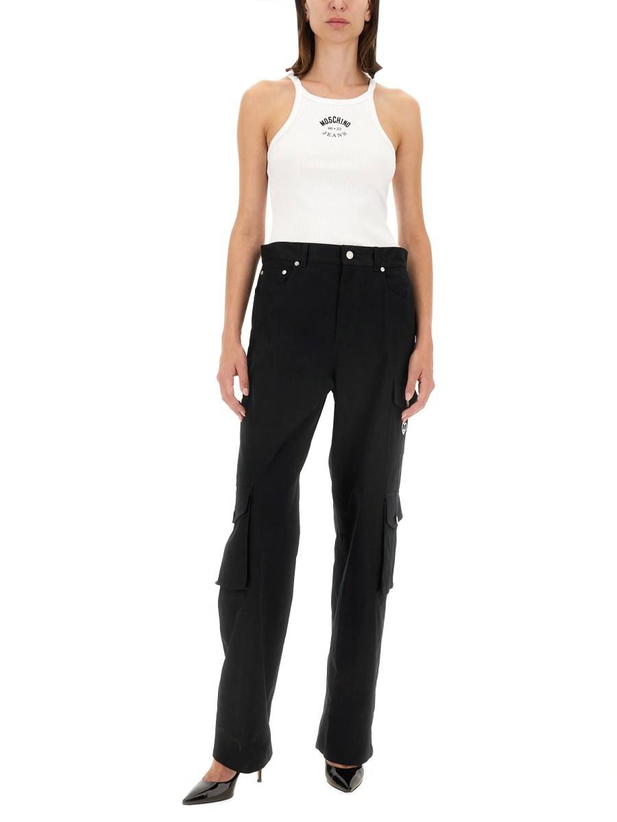 MOSCHINO JEANS TANK TOP CON LOGO
