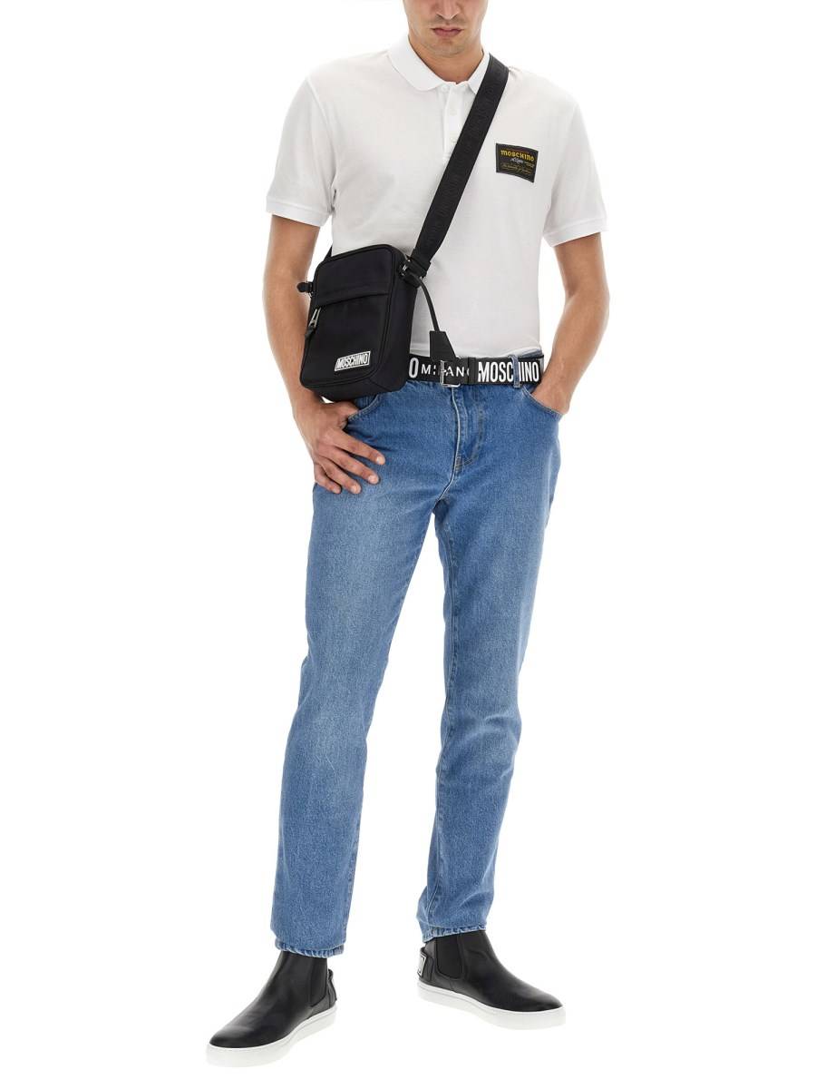 MOSCHINO JEANS TEDDY PATCH IN COTONE
