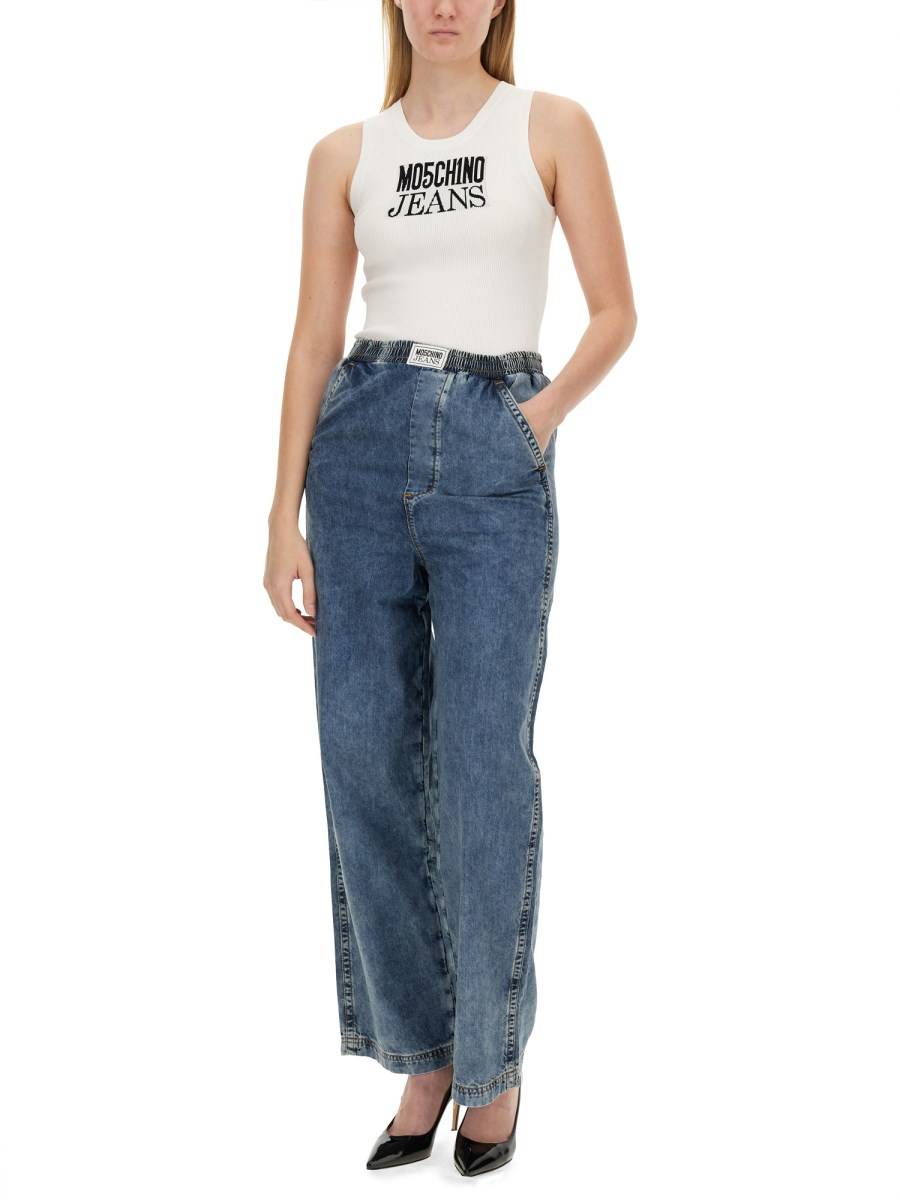 MOSCHINO JEANS TOP CON LOGO