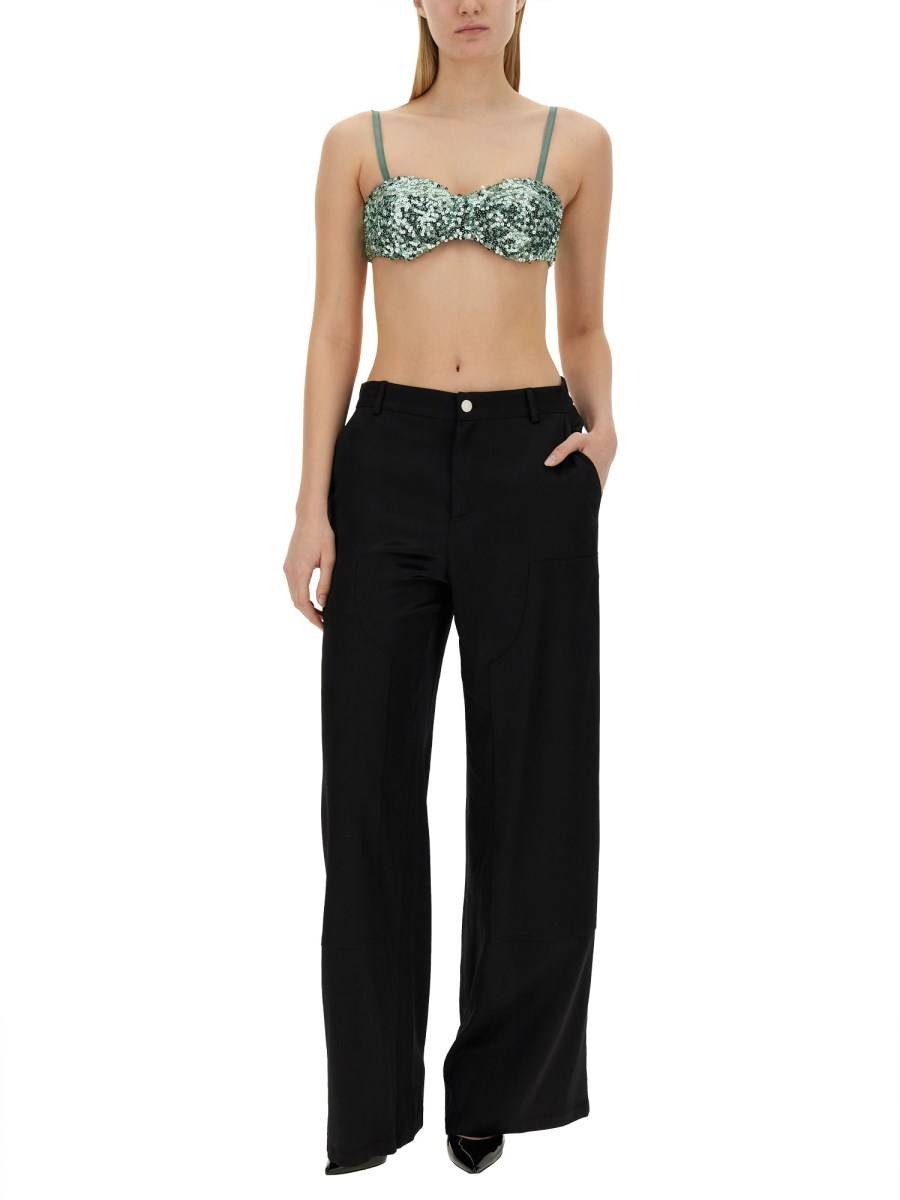 MOSCHINO JEANS TOP CON PAILLETTES