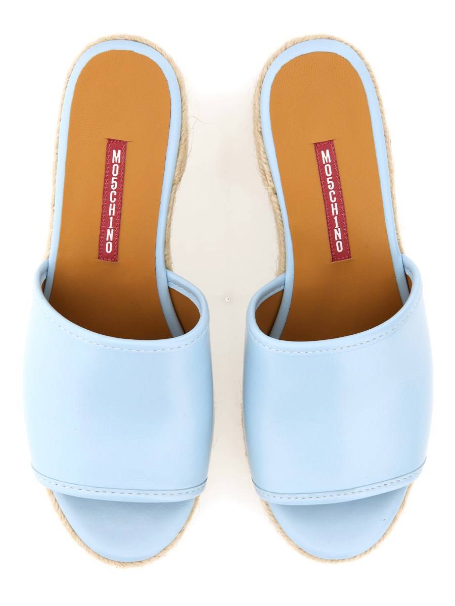 MOSCHINO JEANS ZEPPA IN DENIM DI COTONE