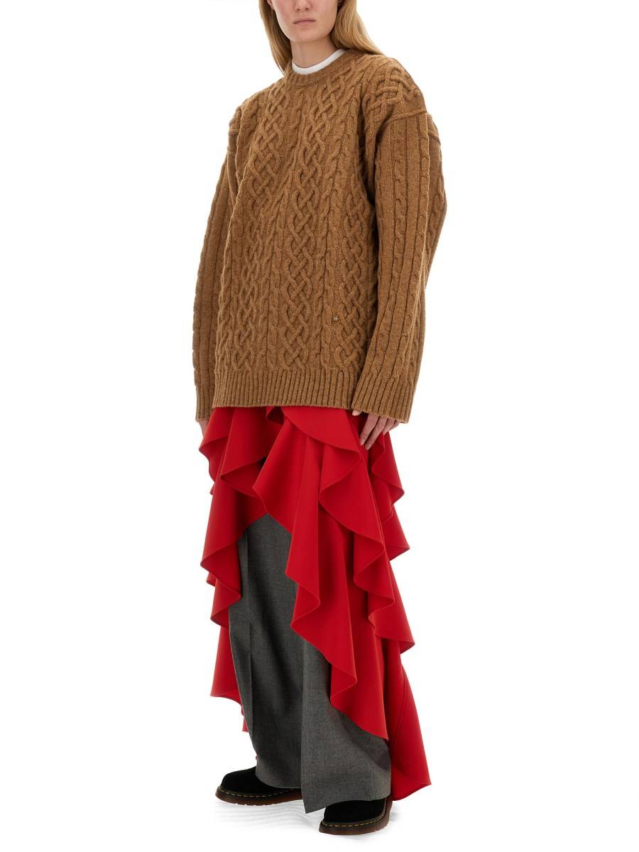 MOSCHINO MAGLIA OVERSIZE FIT IN LANA VERGINE
