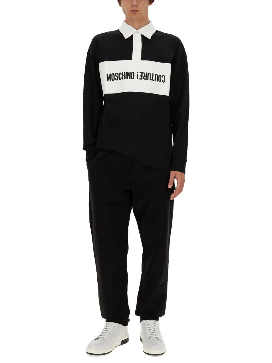 MOSCHINO PANTALONE IN COTONE