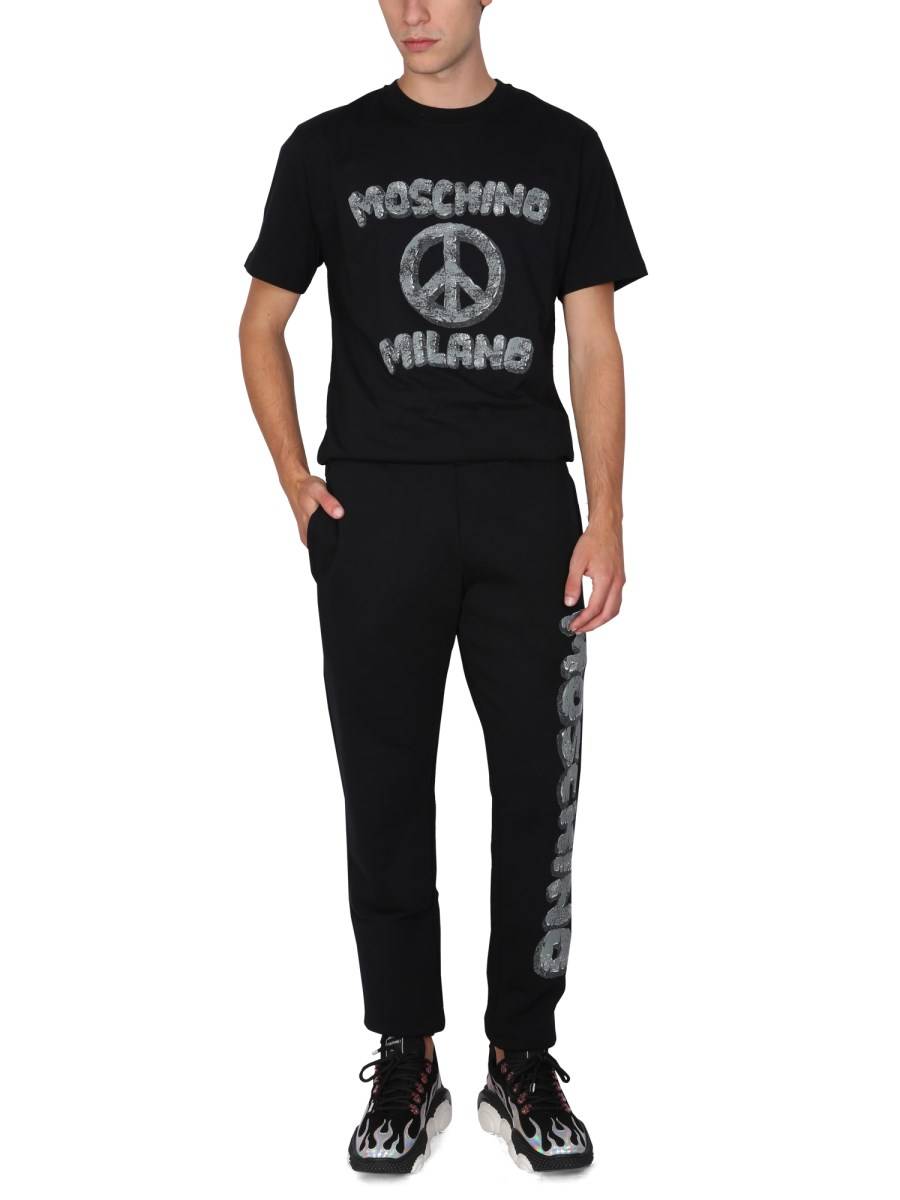 MOSCHINO PANTALONE JOGGING CON STAMPA