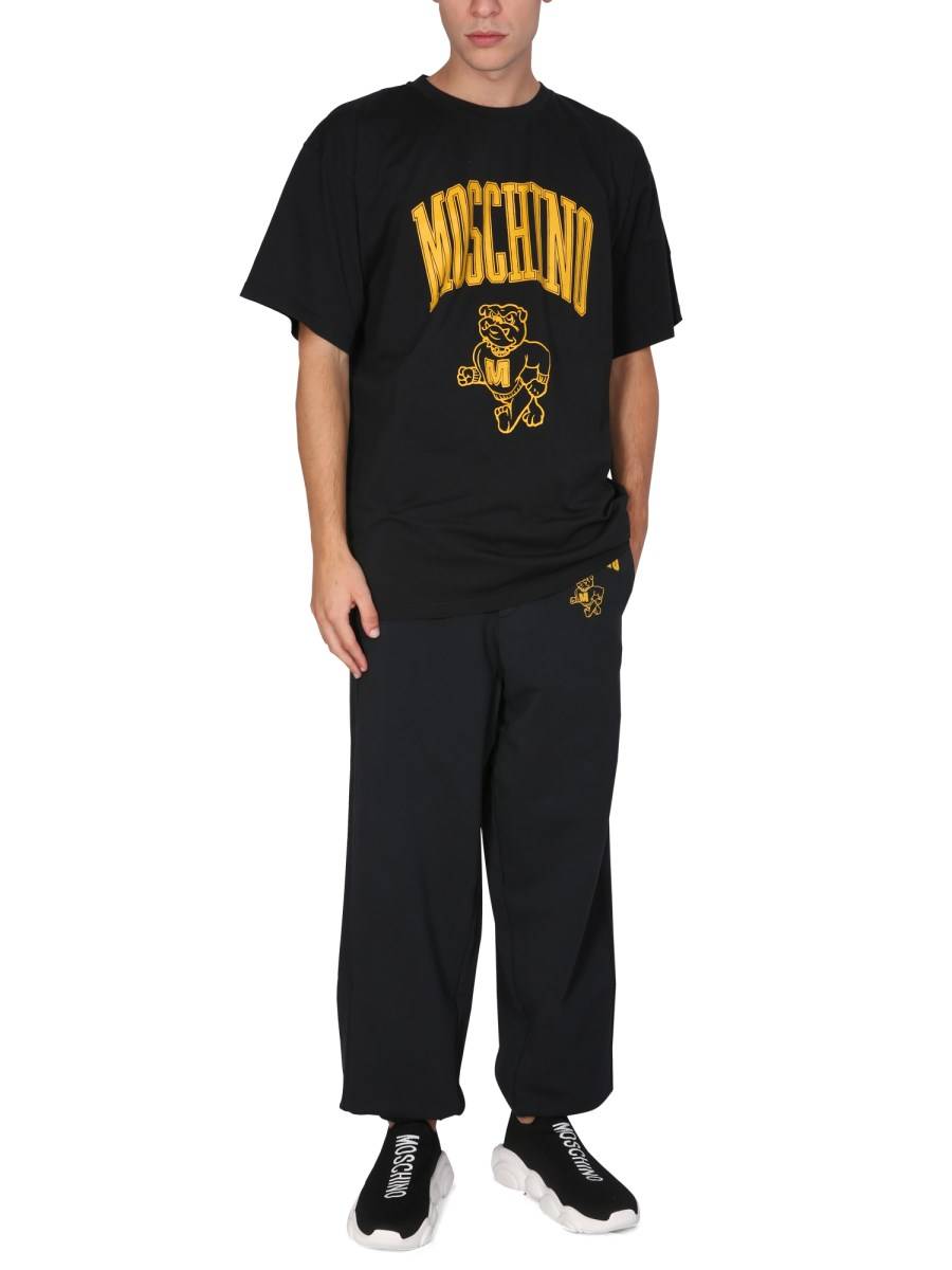 MOSCHINO PANTALONE JOGGING CON STAMPA LOGO