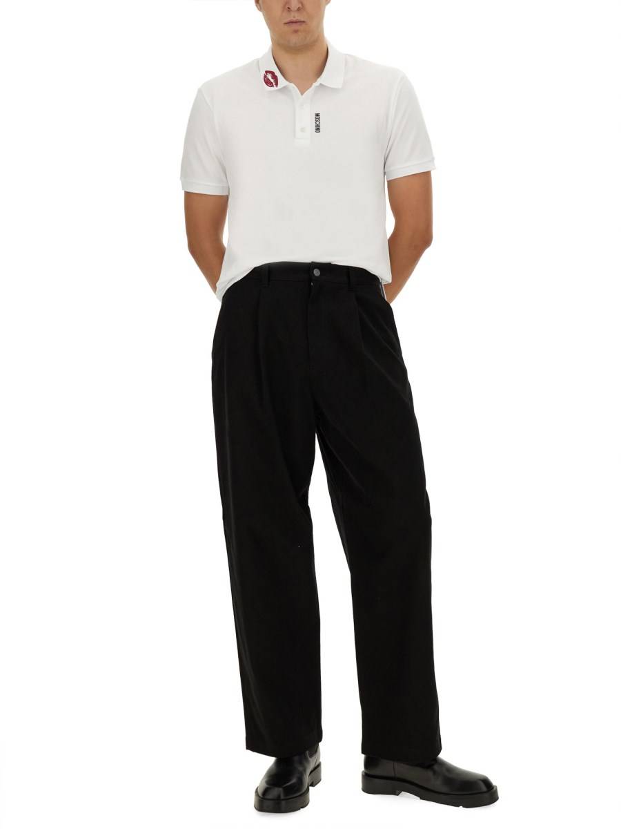 MOSCHINO POLO IN COTONE