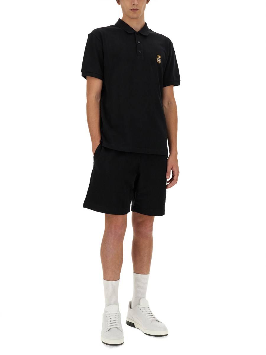MOSCHINO POLO TEDDY PATCH IN COTONE