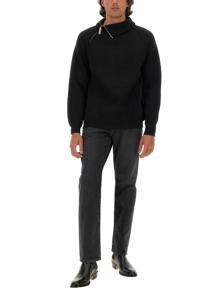 MOSCHINO PULLOVER IN LANA INSIDE OUT