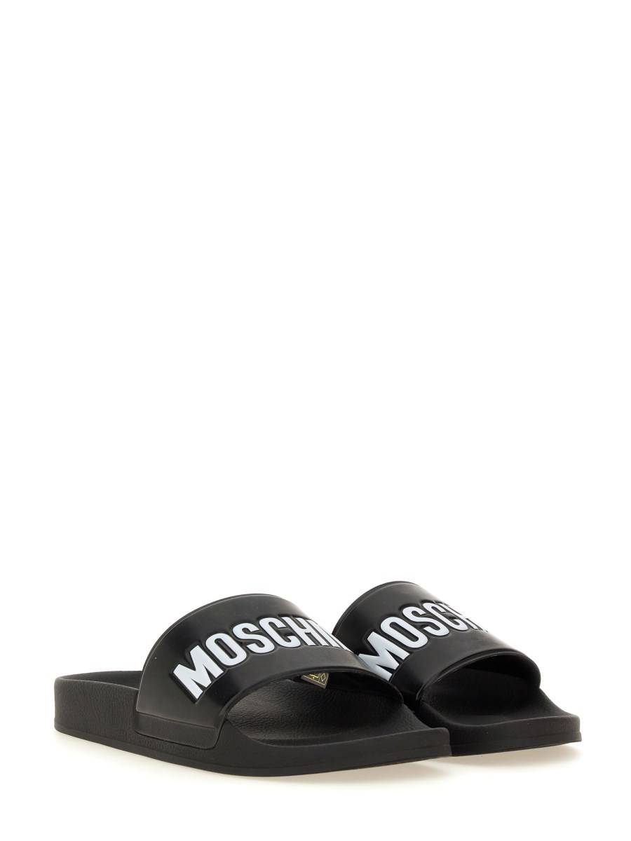 MOSCHINO SANDALO SLIDE CON LOGO