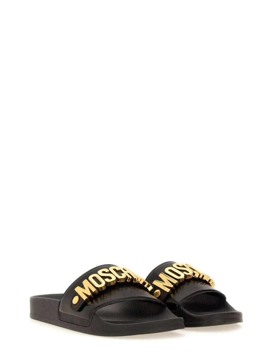 MOSCHINO SANDALO SLIDE CON LOGO