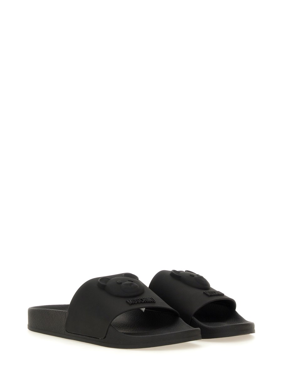 MOSCHINO SANDALO SLIDE TEDDY BEAR
