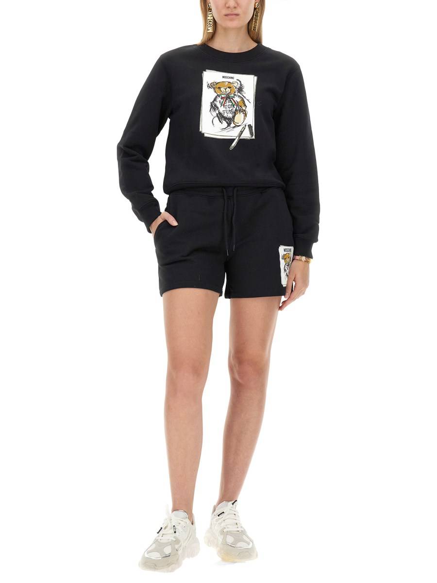 MOSCHINO SHORTS IN FELPA