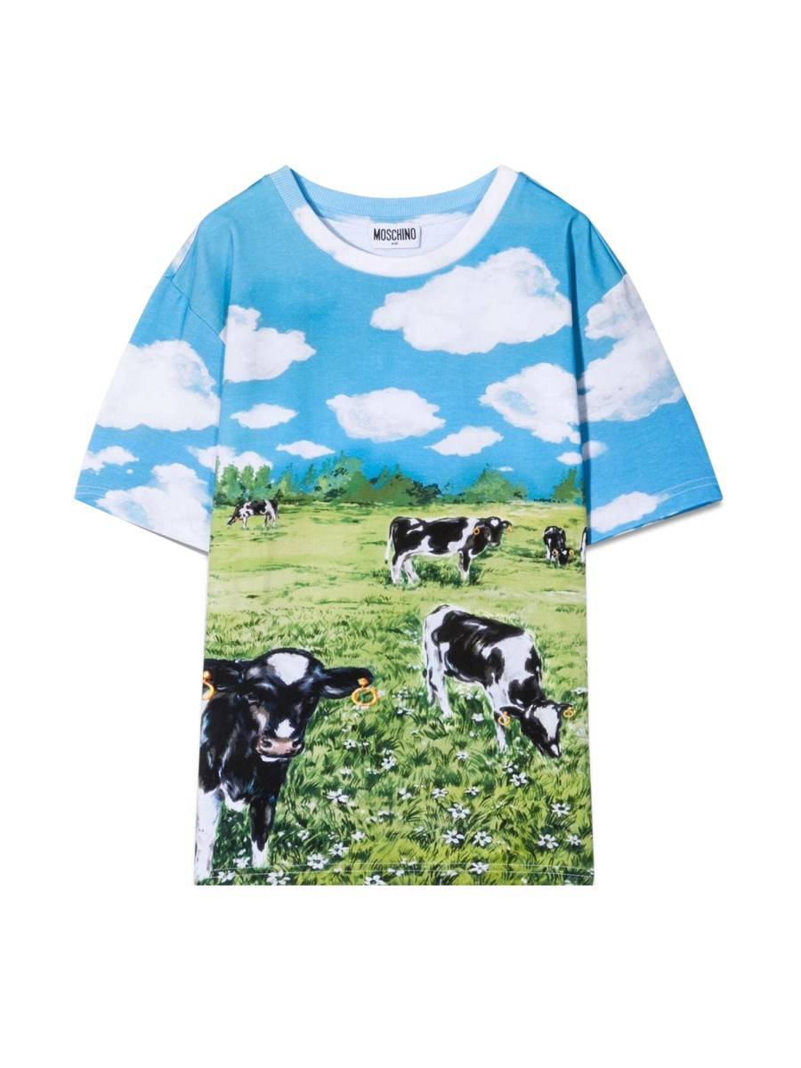 MOSCHINO T-SHIRT CON STAMPA