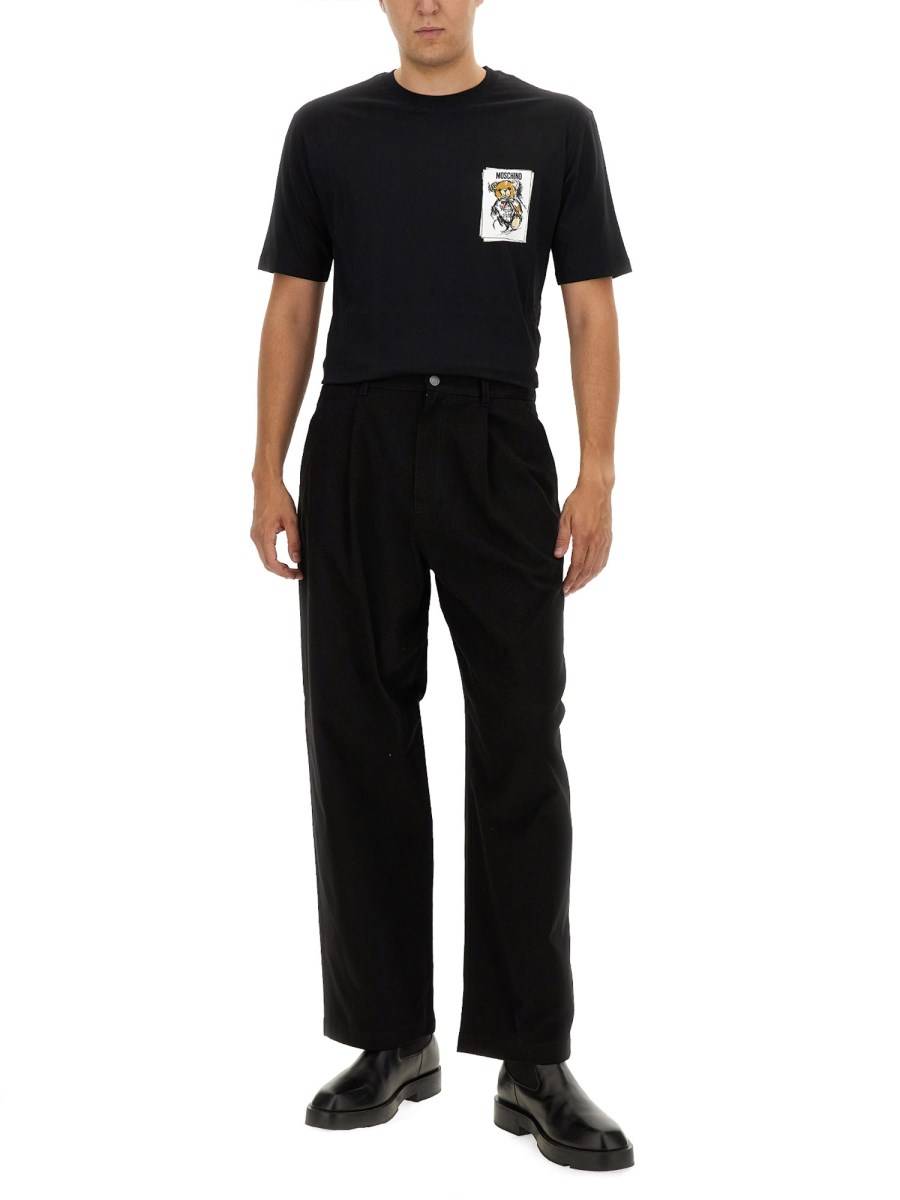 MOSCHINO T-SHIRT IN COTONE CON LOGO