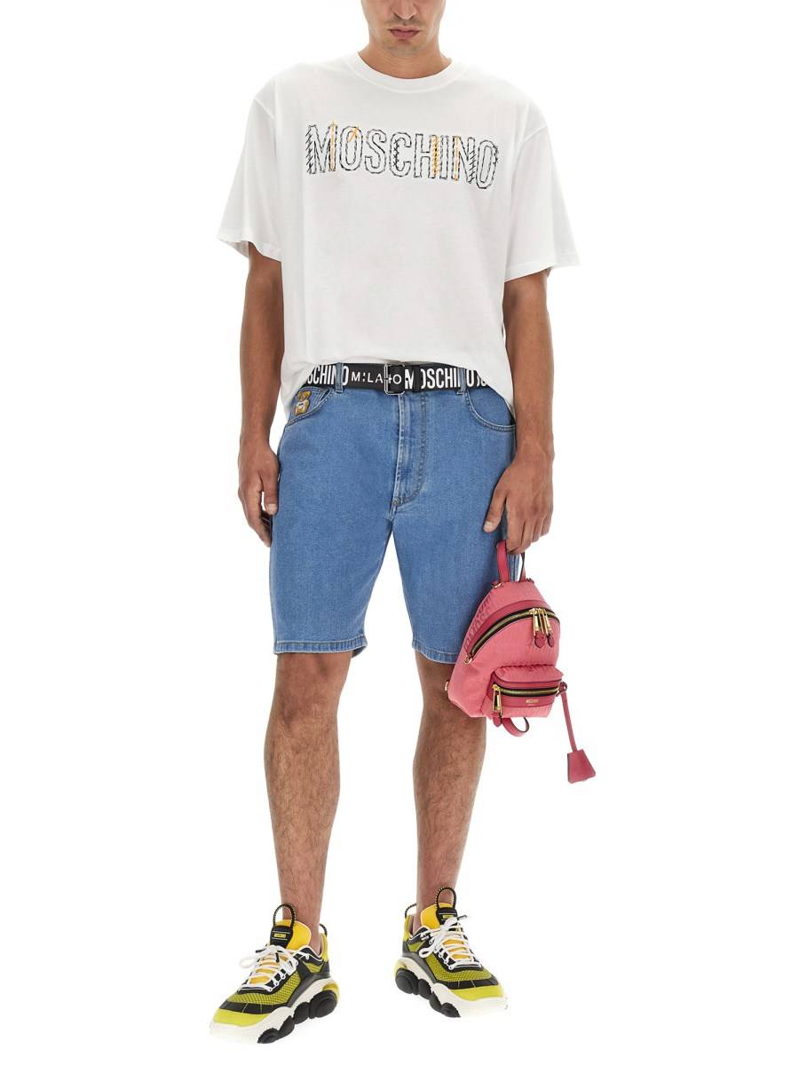 MOSCHINO T-SHIRT IN COTONE CON LOGO