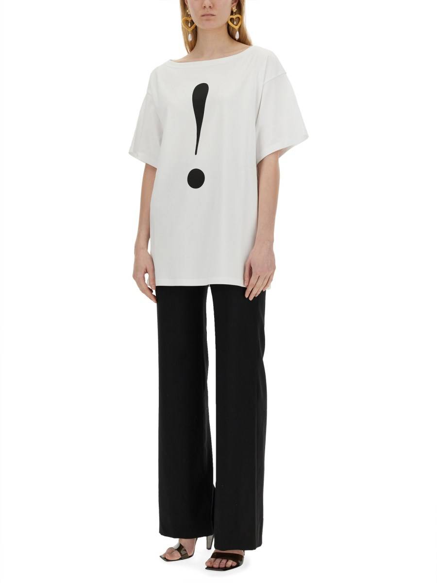 MOSCHINO T-SHIRT IN INTERLOCK