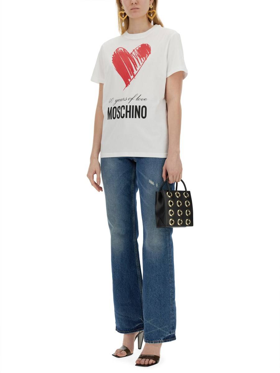 MOSCHINO T-SHIRT TEDDY BEAR IN COTONE