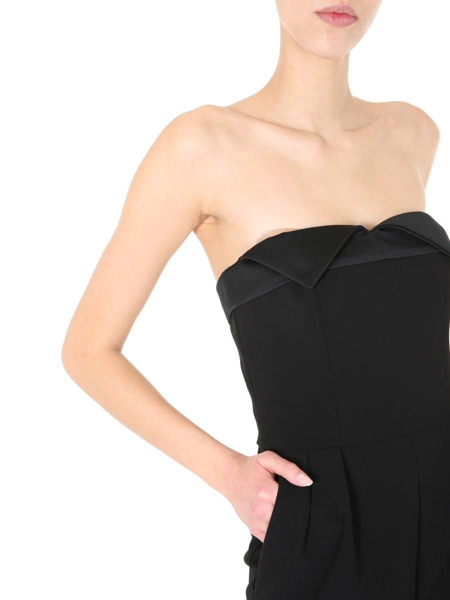 MOSCHINO TUTA INTERA IN CADY CON PINCES