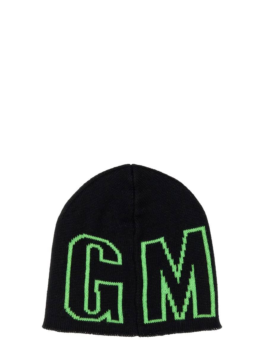 MSGM CAPPELLO BEANIE IN LANA CON LOGO