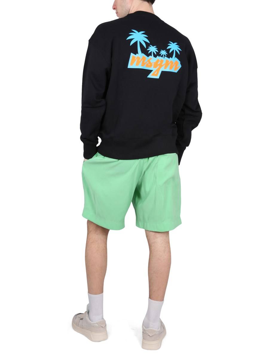 MSGM FELPA IN COTONE CON LOGO