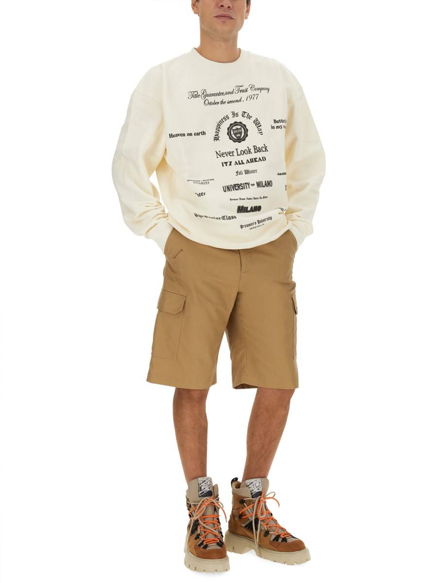 MSGM FELPA IN COTONE CON LOGO