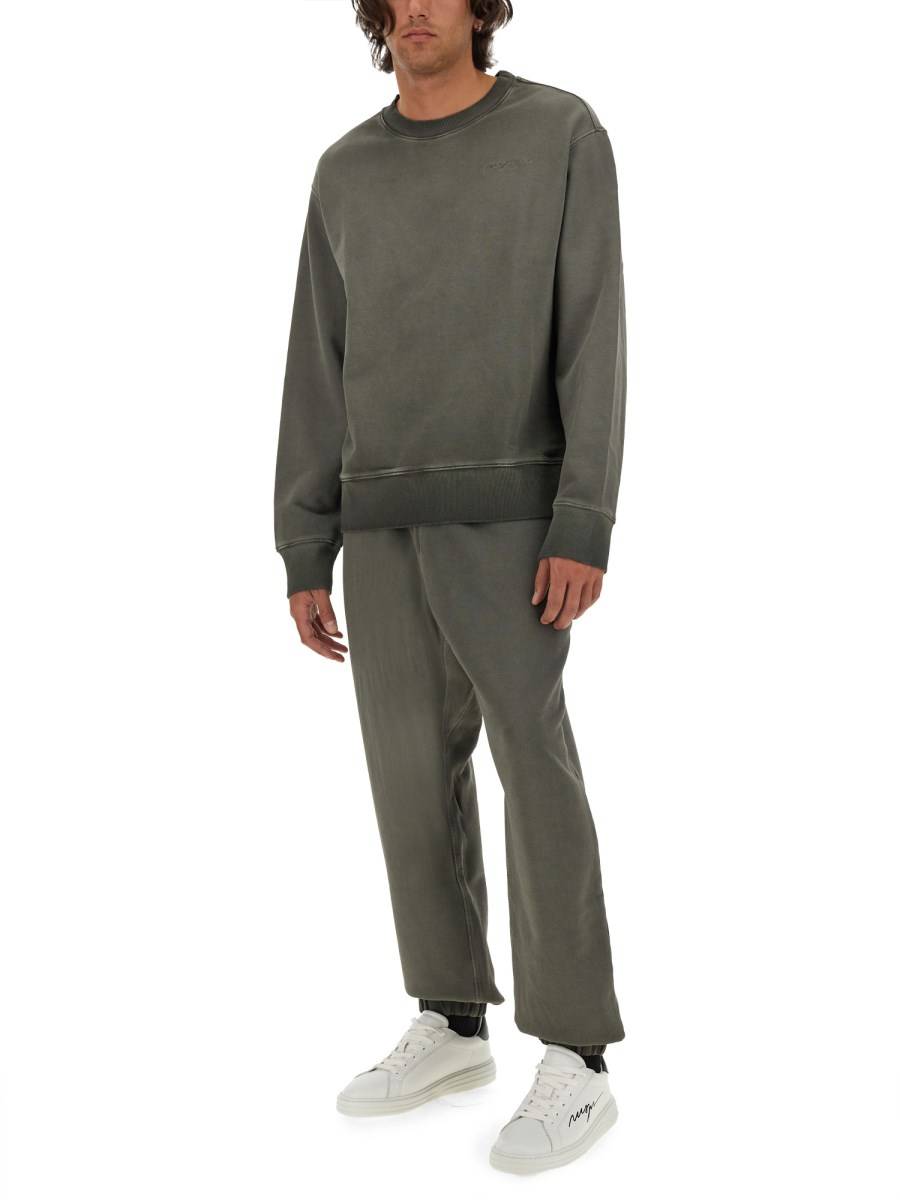 MSGM FELPA IN JERSEY SLAVATO