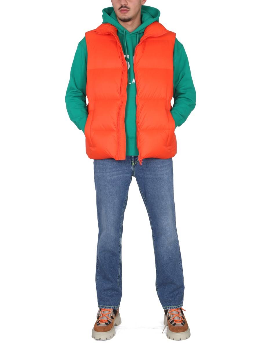MSGM GILET CON STAMPA LOGO