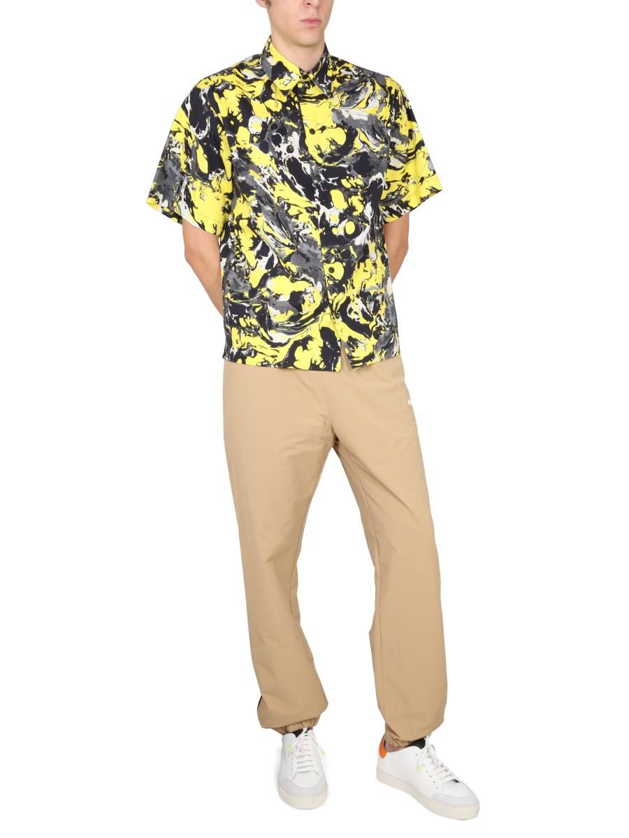 MSGM PANTALONE CON STAMPA LOGO