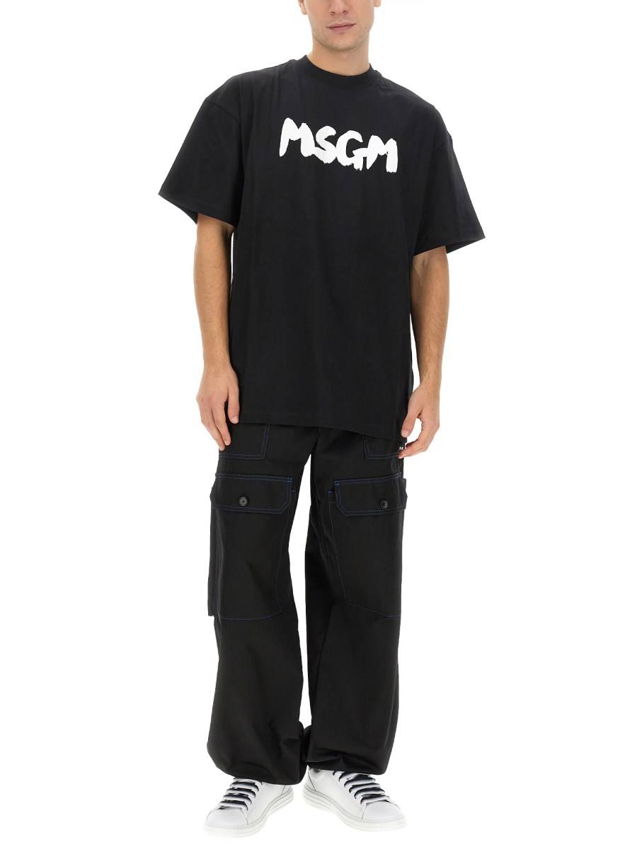 MSGM PANTALONE WIDE LEG