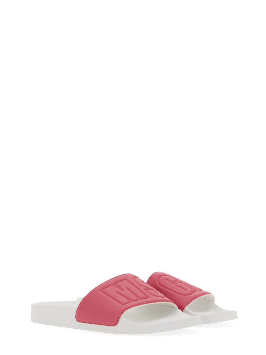 MSGM SANDALO SLIDE CON LOGO