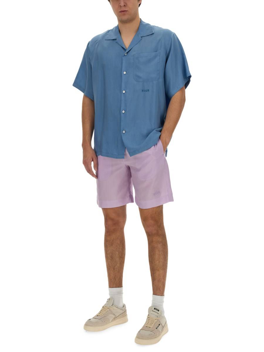 MSGM SHORT CON LOGO