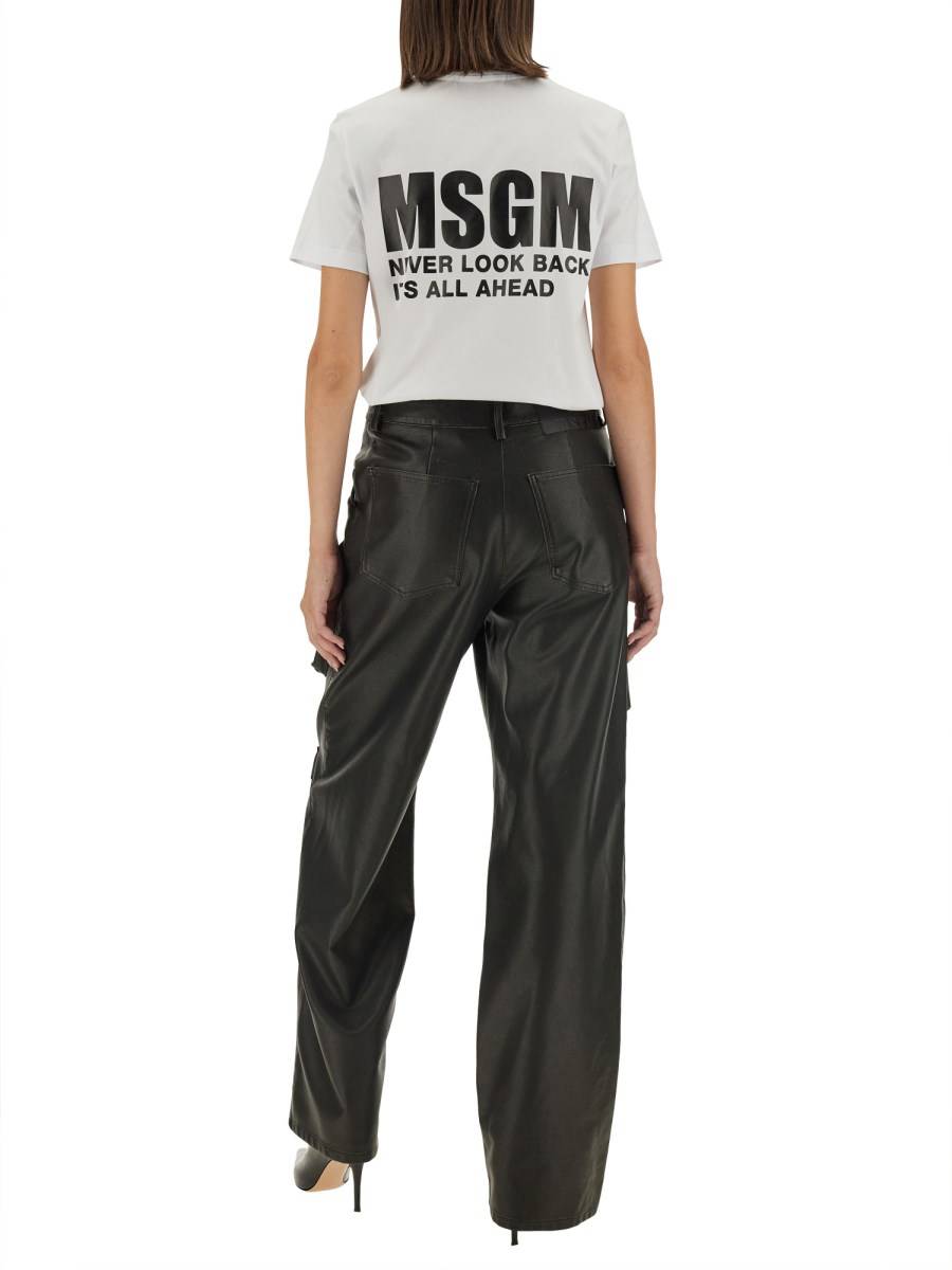 MSGM T-SHIRT CON LOGO