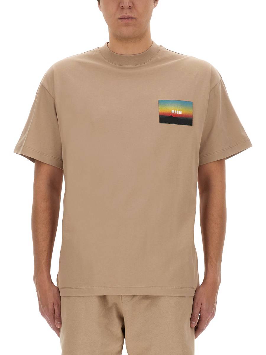 MSGM T-SHIRT CON LOGO
