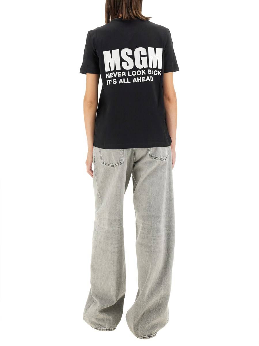 MSGM T-SHIRT CON LOGO