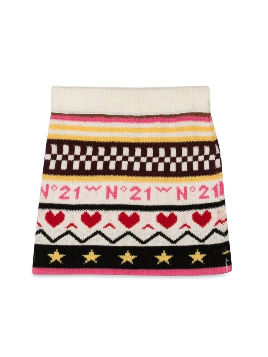 N°21 GONNA IN MAGLIA ALLOVER JACQUARD
