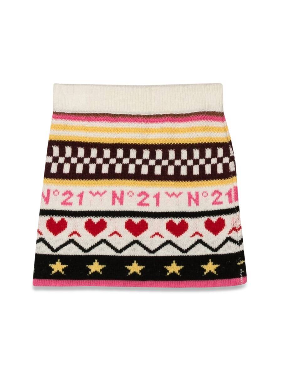 N°21 GONNA IN MAGLIA ALLOVER JACQUARD