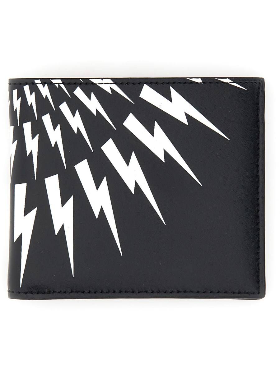 NEIL BARRETT PORTAFOGLIO IN PELLE CON LOGO