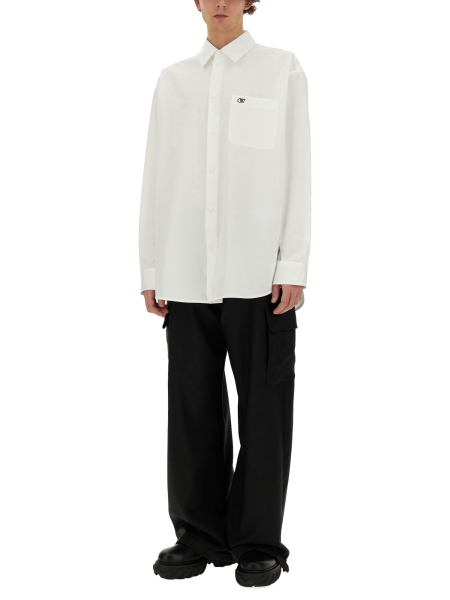 OFF-WHITE CAMICIA CON LOGO