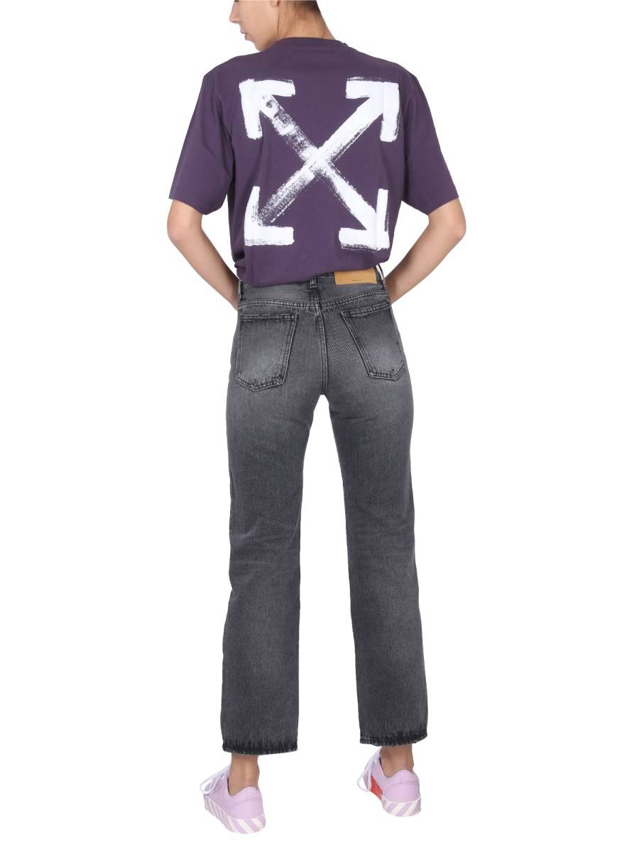 OFF-WHITE JEANS CINQUE TASCHE IN DENIM DI COTONE
