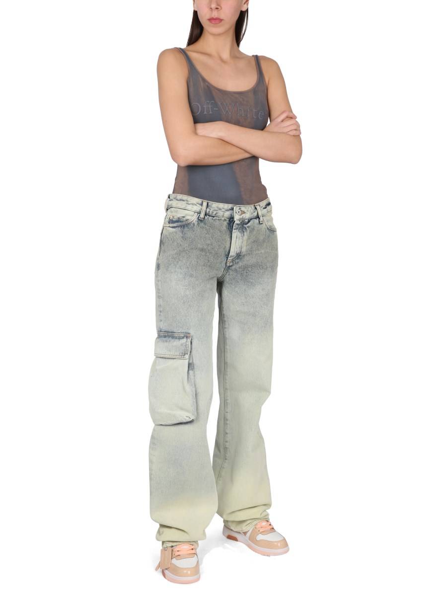 OFF-WHITE JEANS TOYBOX IN DENIM DI COTONE