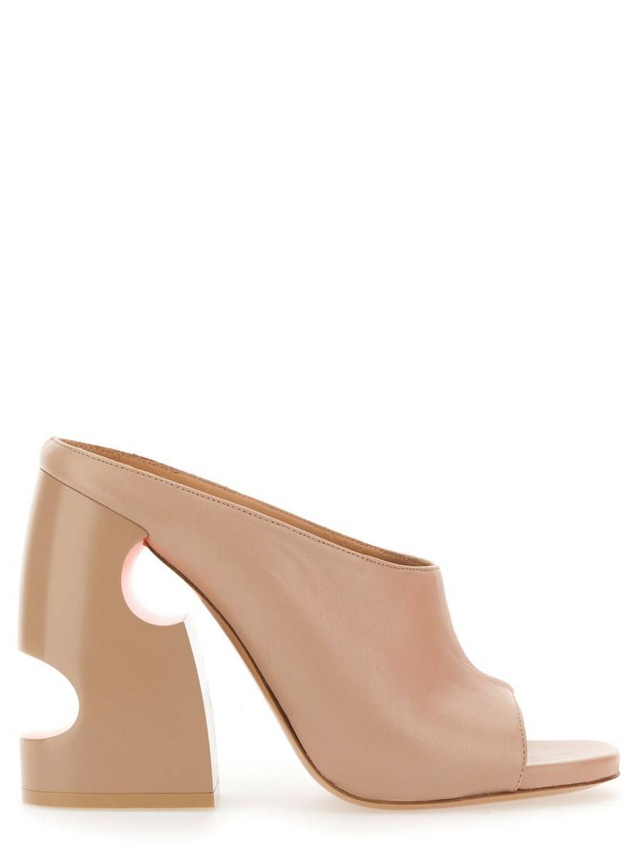 OFF-WHITE MULE IN NAPPA CON TACCO METEOR