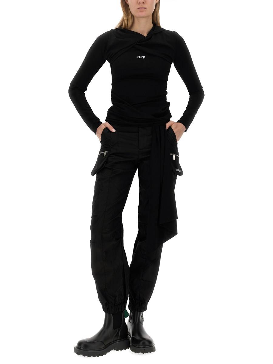 OFF-WHITE PANTALONE CARGO IN TESSUTO TECNICO